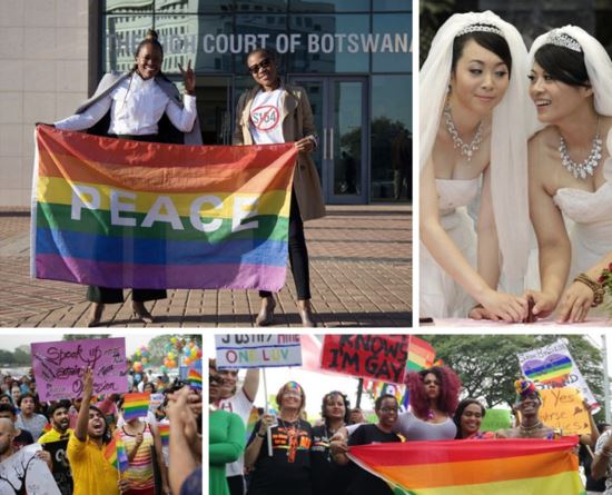 Progress of LGBTIAQ rights across the world